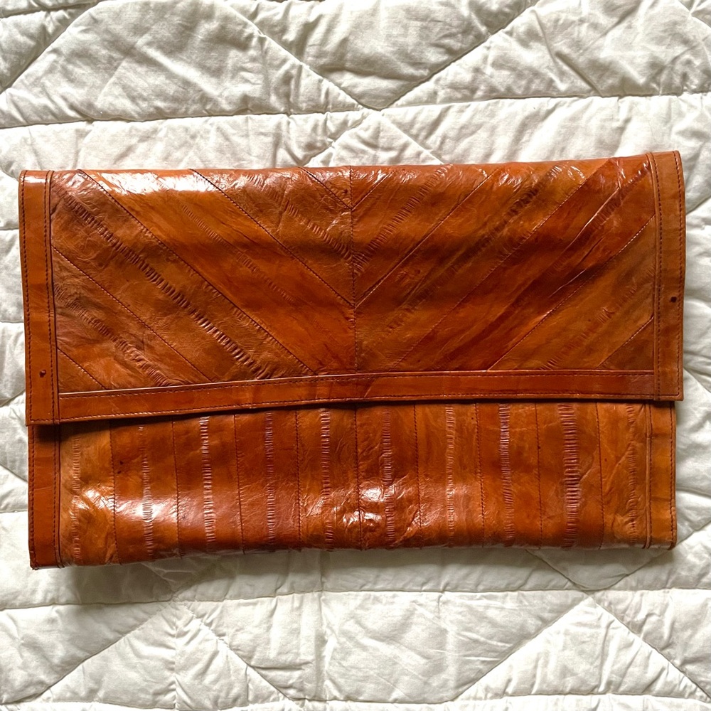 Vintage Genuine Eelskin Clutch